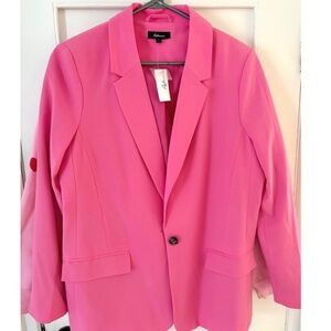 Reitmans bright pink blazer, Size 12